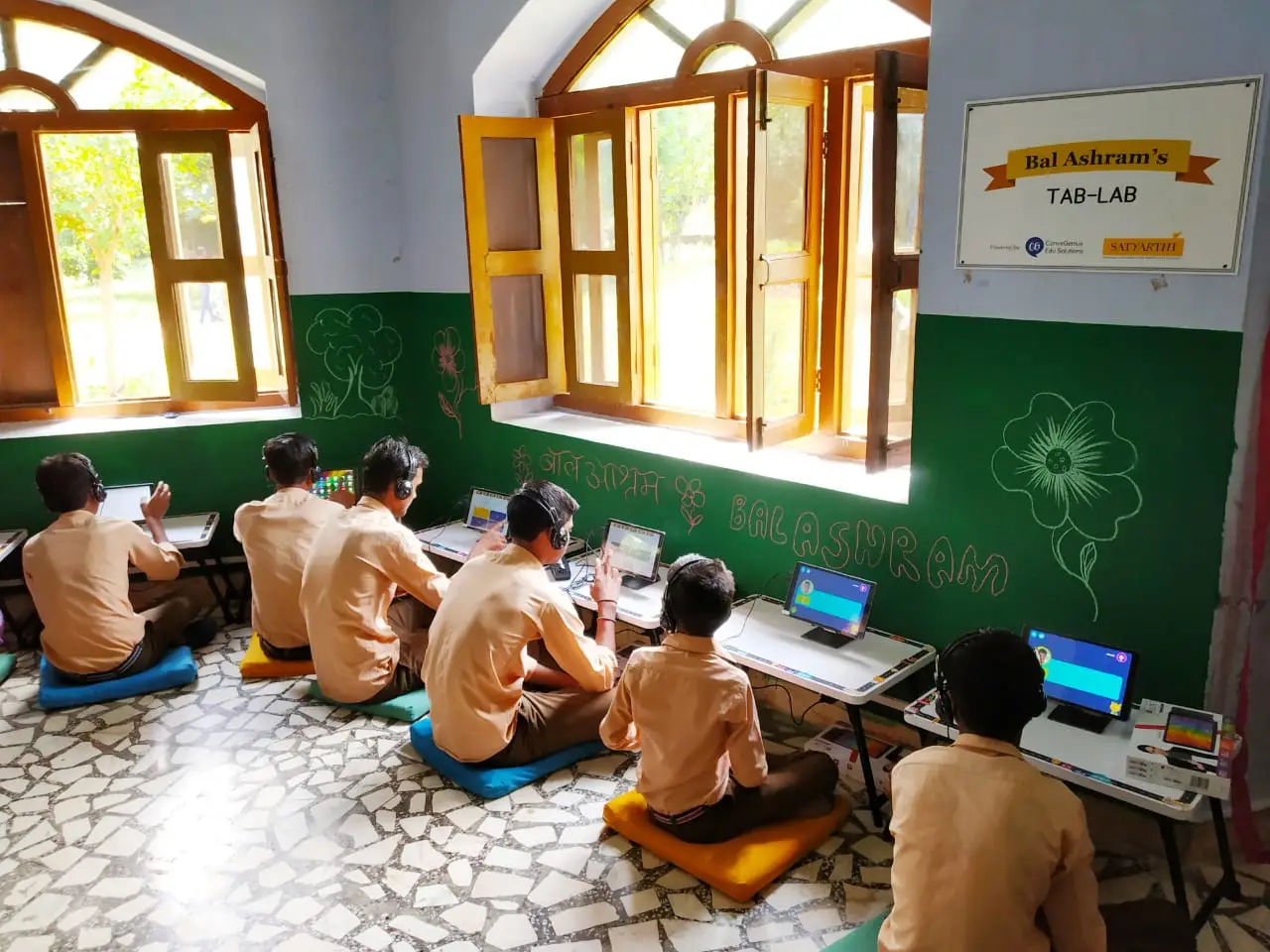 ConveGenius Tab Lab in Kailash Satyarthi's Bal Ashram